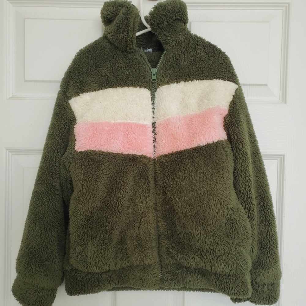 Olive Green Kids Jacket